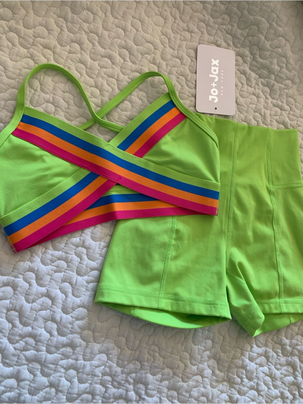 Jo + Jax Lime Top Set Youth Large